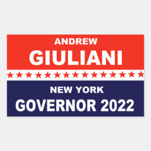 Andrew Giuliani New York Governor 2022 Rectangular Sticker