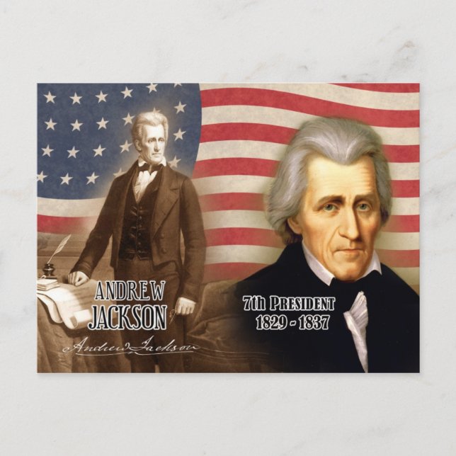 Andrew Jackson - 7th President of the U.S. Postcard (Front)