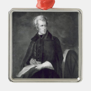 Andrew Jackson, 7th President of the United States Metal Tree Decoration