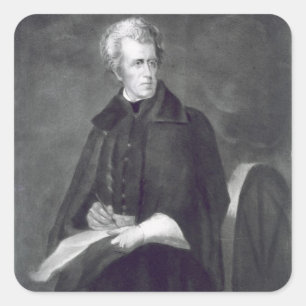 Andrew Jackson, 7th President of the United States Square Sticker