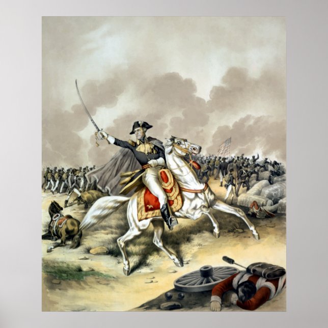 Andrew Jackson At The Battle Of New Orleans Poster (Front)