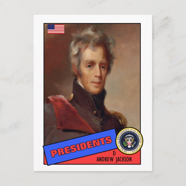 Andrew Jackson Baseball Card (Front)
