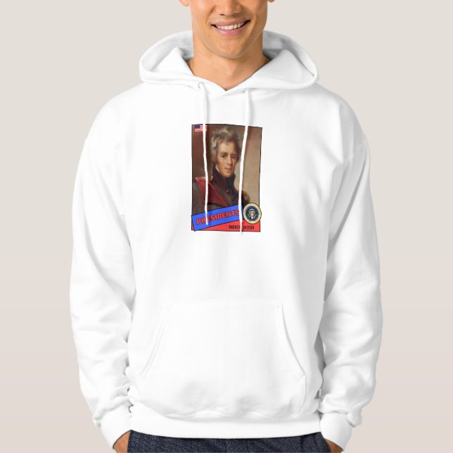 Andrew Jackson Baseball Card Hoodie (Front)