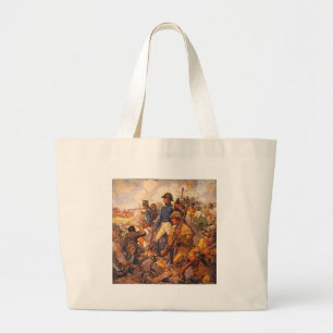 Andrew Jackson During the Battle of New Orleans Large Tote Bag