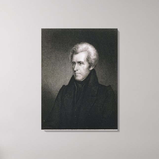 Andrew Jackson (engraving) Canvas Print (Front)