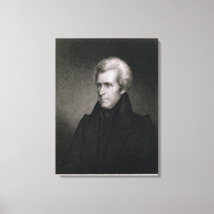 Andrew Jackson (engraving) Canvas Print