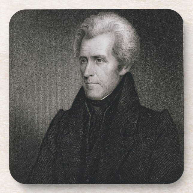 Andrew Jackson (engraving) Coaster (Front)
