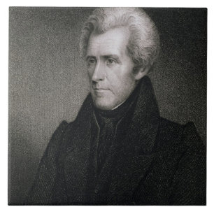 Andrew Jackson (engraving) Tile