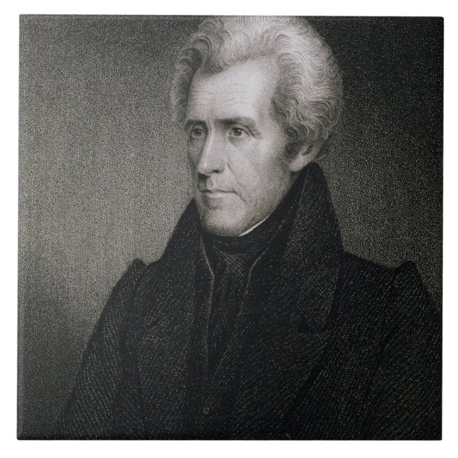 Andrew Jackson (engraving) Tile (Front)