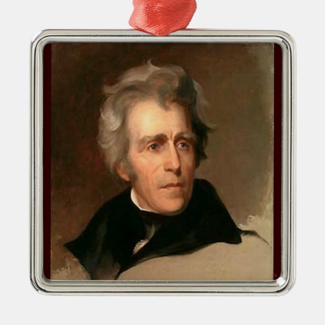 Andrew Jackson Metal Tree Decoration (Front)