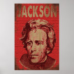 Andrew Jackson Poster (Red)<br><div class="desc">Get your history on,  mixed with a little pop art.  Andrew Jackson The United States' 7th President,  during a time in many ways like our own.  And he himself was also very much like our current President,  Donald Trump.</div>