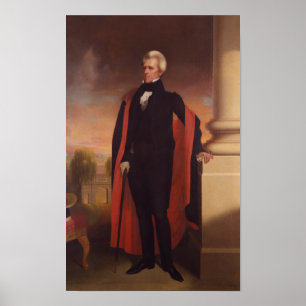 Andrew Jackson Standing Painting Poster