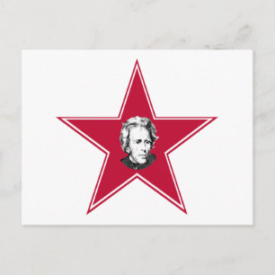 Andrew Jackson Star Postcard