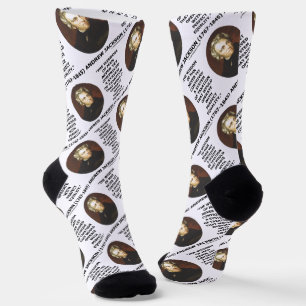 Andrew Jackson Wisdom Contrive Taxation Equality Socks