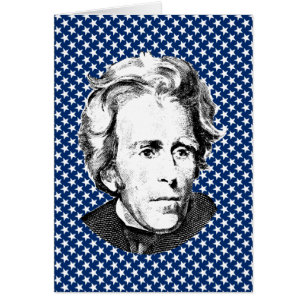 Andrew Jackson with Stars Background