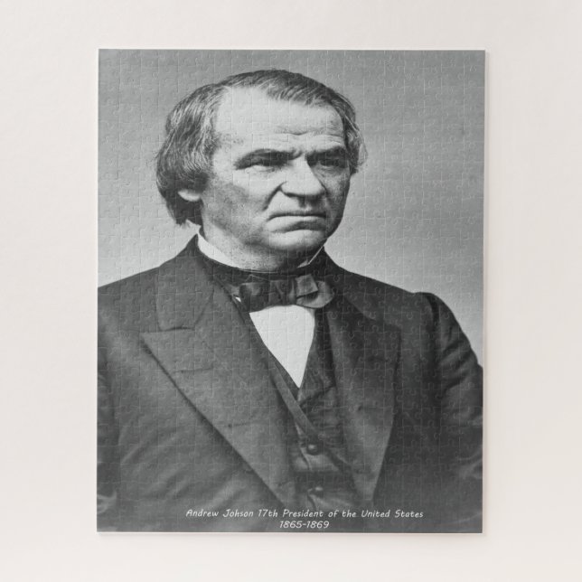 Andrew Johnson 17th President of America. Jigsaw Puzzle (Vertical)