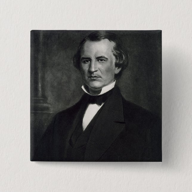 Andrew Johnson (1808-75), 17th President of the Un 15 Cm Square Badge (Front)