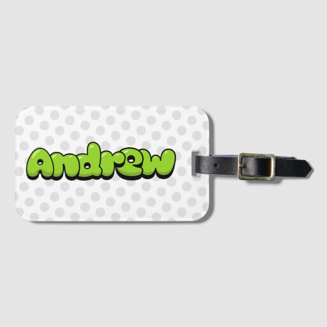 Andrew Luggage Tag (Front Horizontal)