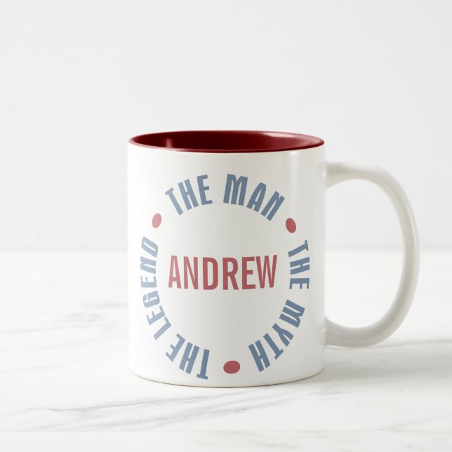 Andrew Man Myth Legend Customisable Two-Tone Coffee Mug (Right)