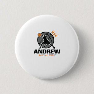 Andrew Mvp Custom Player Basketball Prodigy Your N 6 Cm Round Badge