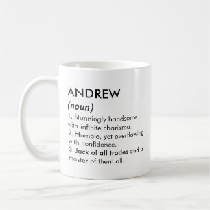 Andrew name, Editable name, Custom name Coffee Mug