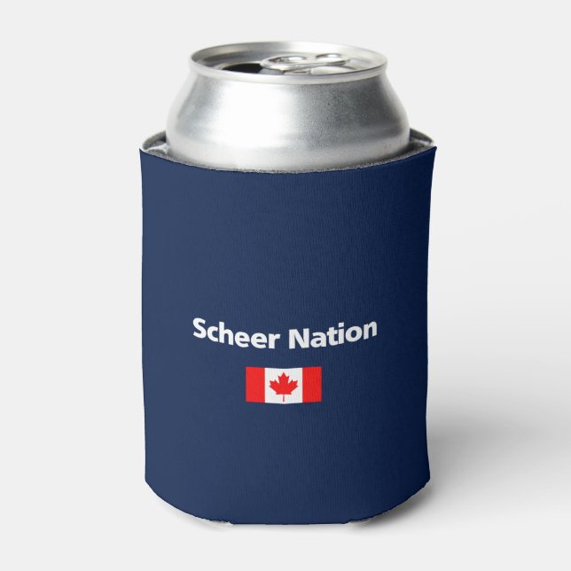 Andrew Scheer Nation Conservative Canada Flag Dark Can Cooler (Can Front)