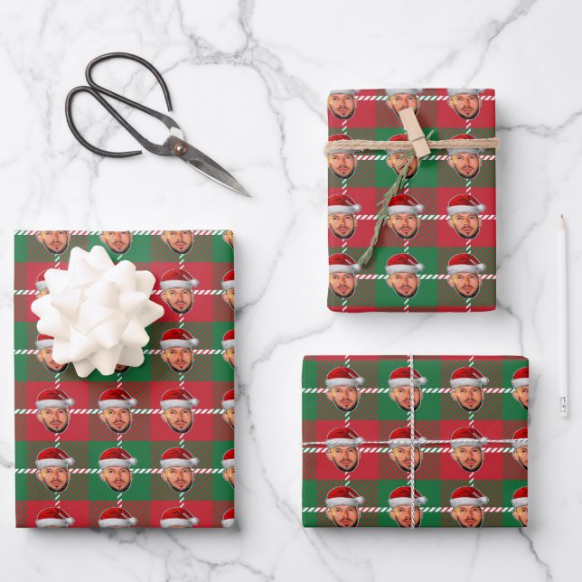 Andrew Tate Christmas Wrapping Paper Set of 3 (Front)