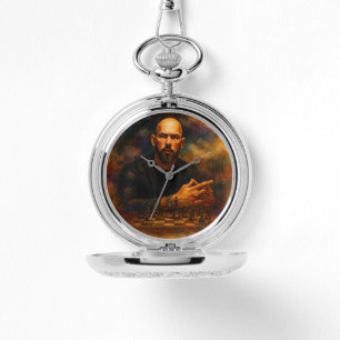 Andrew Tate Silver Pocket Watch