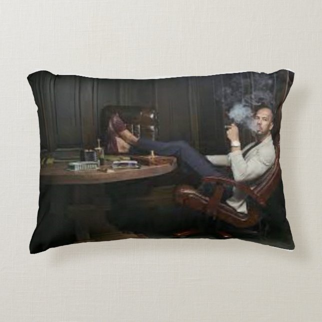 Andrew Tate Top G Cigar Pillow Design (Front)