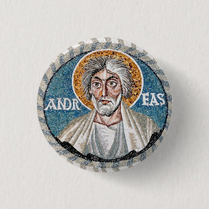 Andrew the Apostle mosaic 3 Cm Round Badge