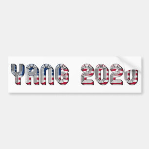 Andrew Yang Democrat Presidential Candidate 2020 Bumper Sticker