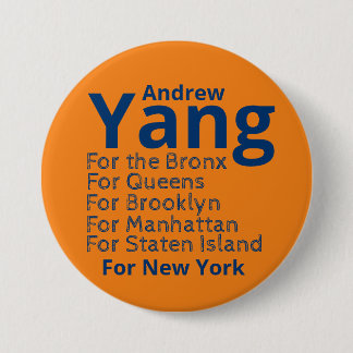 Andrew Yang for Mayor Button