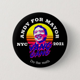 Andrew Yang for NYC Mayor 2021 6 Cm Round Badge