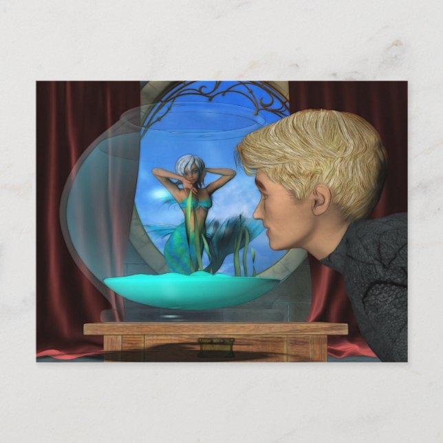 Andrews Aquarium Fantasy Art Postcard (Front)
