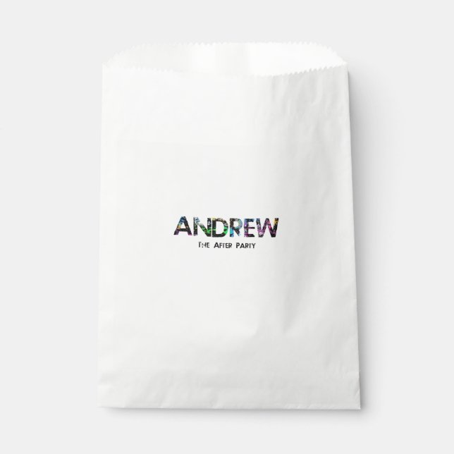 andrews bar mitzvah favour bags (Front)