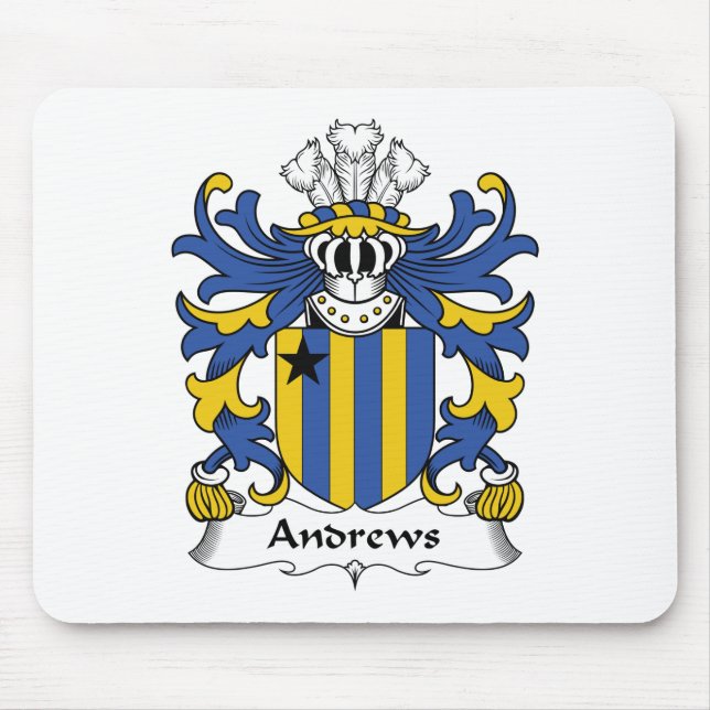 Andrews Family Crest Mouse Mat (Front)