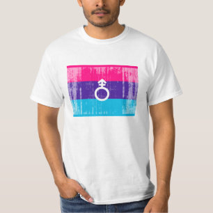 ANDROGYNE FLAG AND SYMBOL T-Shirt