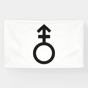 Androgyne Gender Symbol Banner