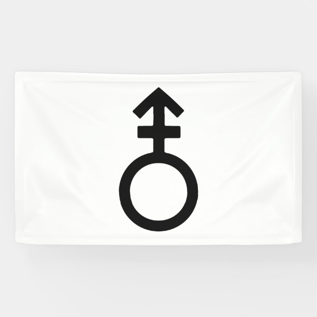 Androgyne Gender Symbol Banner (Horizontal)