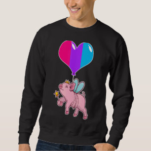 Androgyne Pig Fairy  Nonbinary Gender Sweatshirt