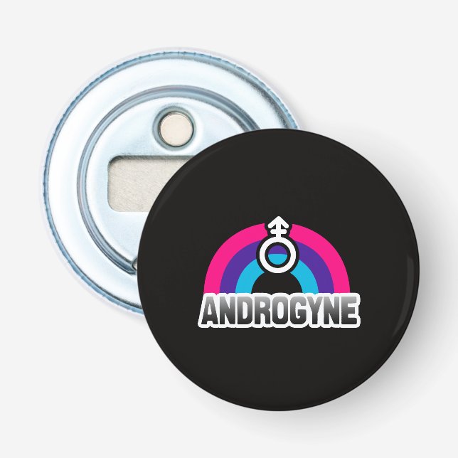 Androgyne Pride Bottle Opener (Front)