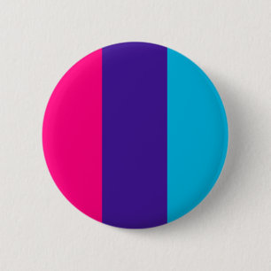 Androgyne pride flag 6 cm round badge