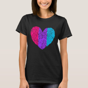 Androgyne Pride Flag Heart Shape Vintage Androgyne T-Shirt