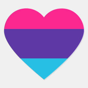 Androgyne Pride Flag Heart Sticker