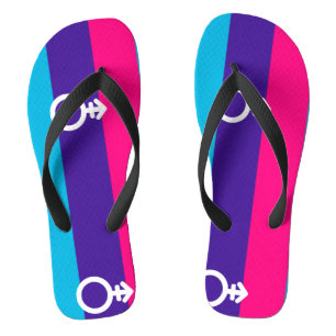 Androgyne Pride Flip Flops