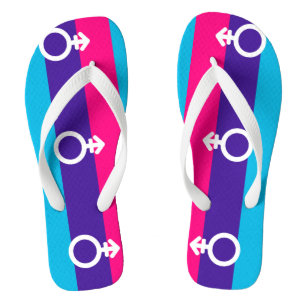 Androgyne Pride Flip Flops
