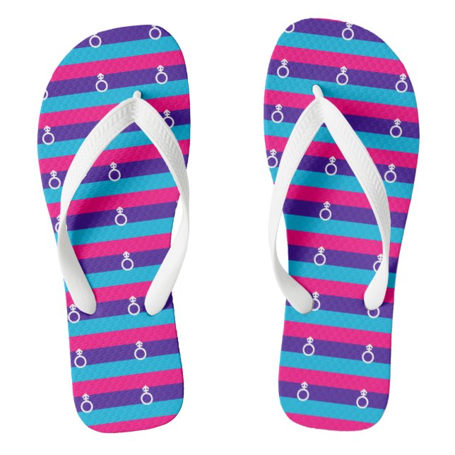 Androgyne Pride Flip Flops (Footbed)