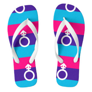 Androgyne Pride Flip Flops