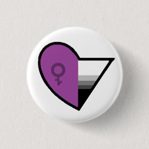 Androgynoromantic Demisexual 3 Cm Round Badge
