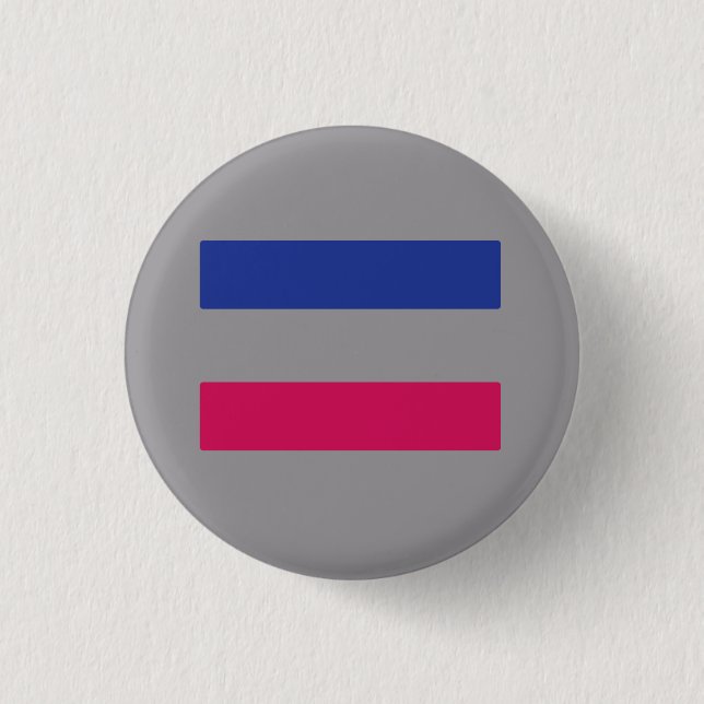 Androgynous 3 Cm Round Badge (Front)